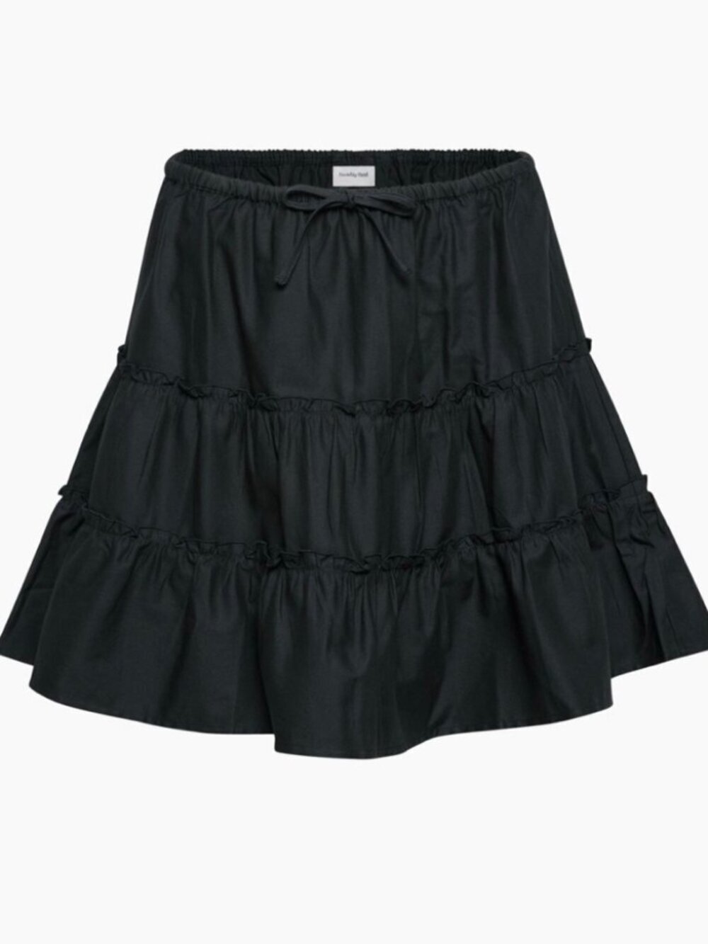 Aritzia Sunday Best Macaron Skirt Layered Cotton Black Size Small